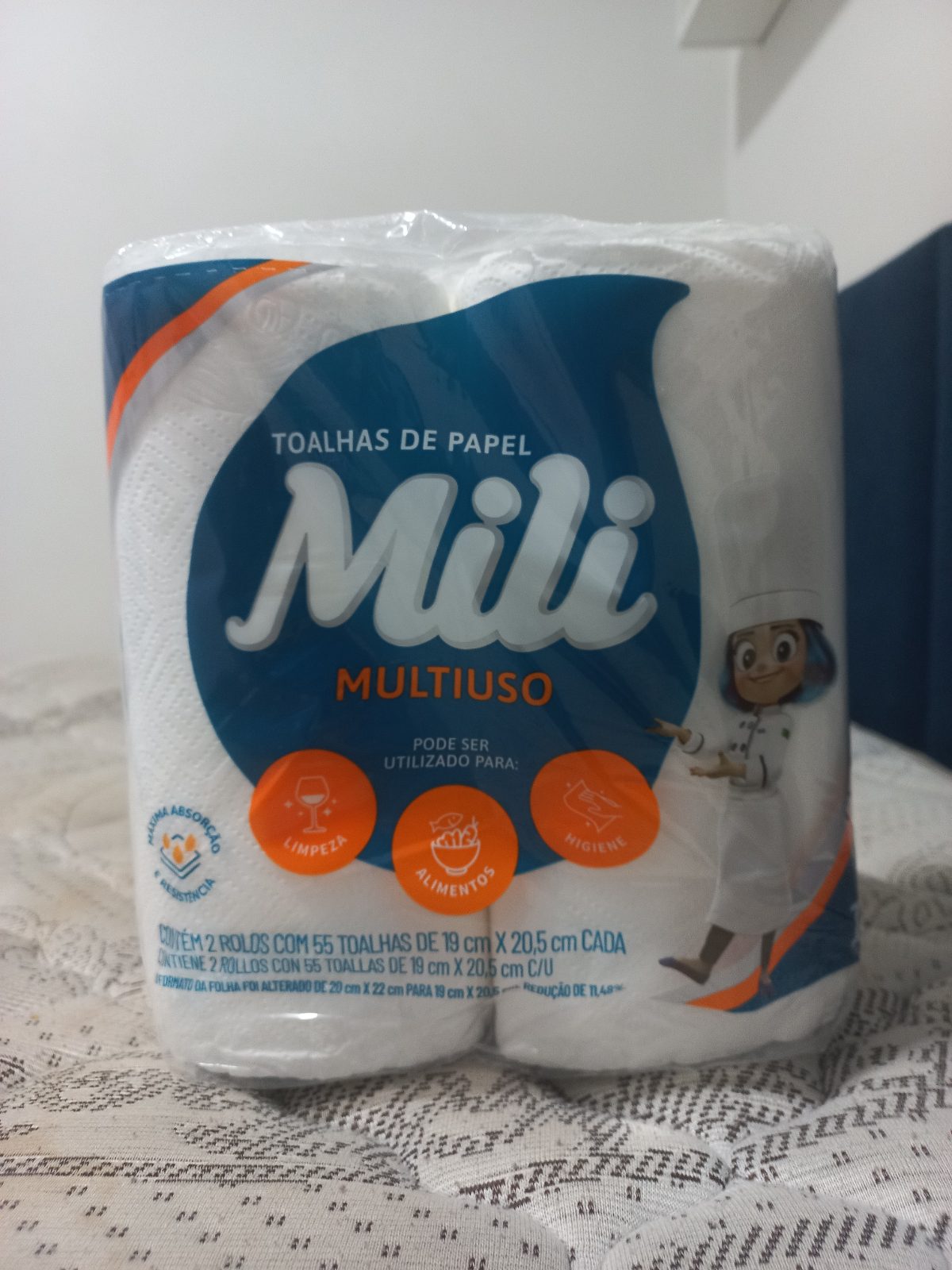 Toalhas de Papel Mili Multiuso