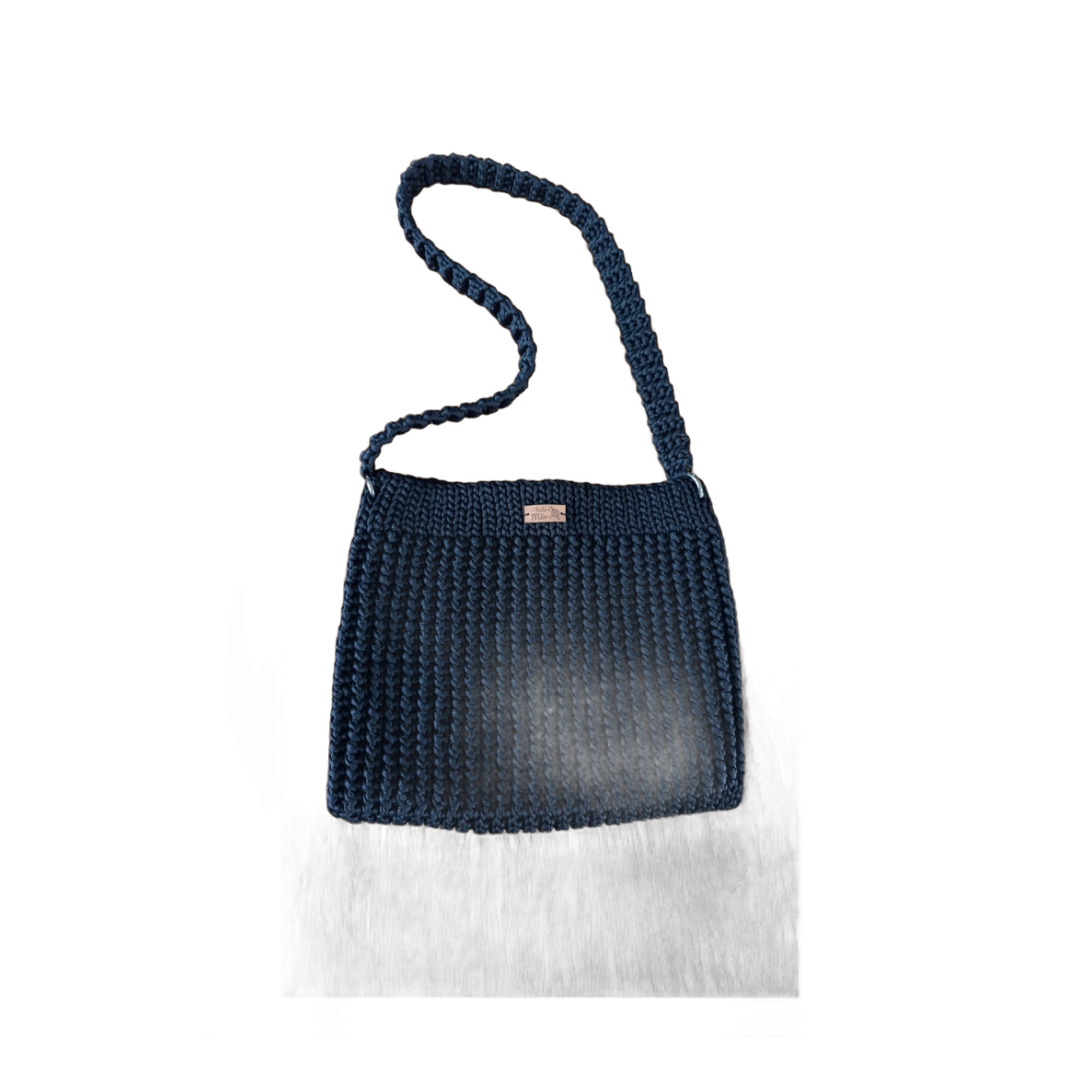 Bolsa de macrame Elegante com Alça Trançada